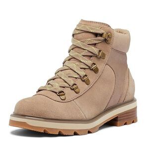 Sorel Womens 7 M Omega Taupe Leather Lennox Lace Up Hiking Boots NIB JM6